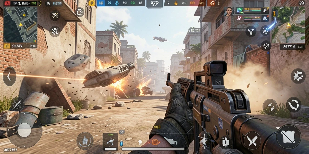 Gameplay 567TV menampilkan aksi tembak-menembak seru dan grafis menakjubkan.