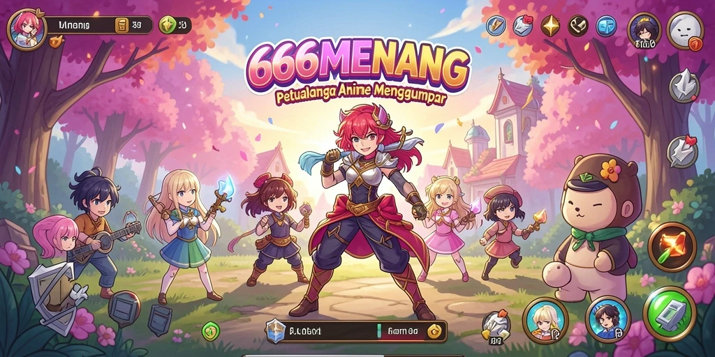 Tampilkan gameplay 666MENANG dengan karakter Anime yang menakjubkan.