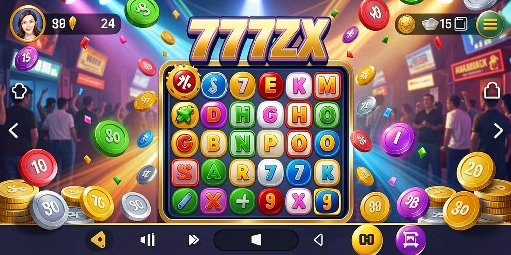 Tampilan gameplay Bingo yang seru dan penuh warna di 777ZX.