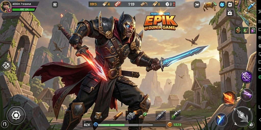 Tampilan seru pertarungan dalam game 8ZK.