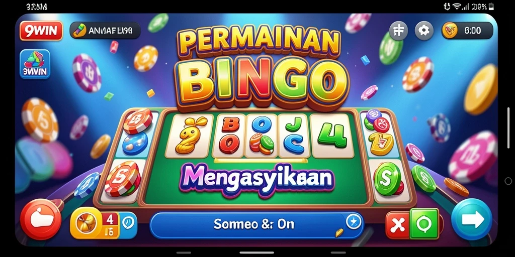 Tampilan menarik dari gameplay Bingo di 9WIN.