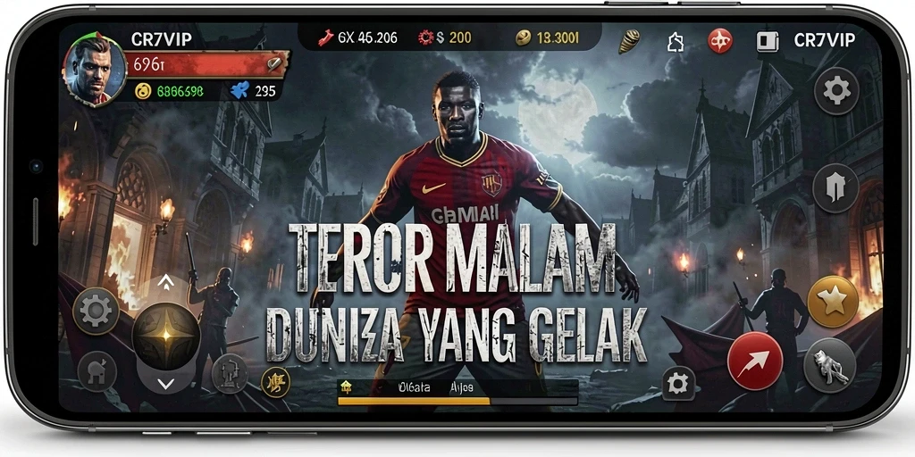 Gambaran gameplay mencekam di CR7VIP, penuh dengan teror dan ketegangan.