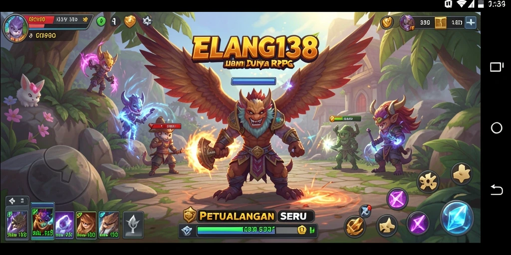 Tampilan gameplay yang menarik dan mendebarkan di dunia RPG.