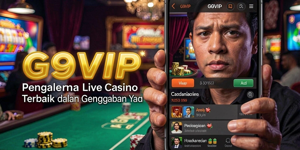Tampilan gameplay G9VIP yang mengasyikkan dan interaktif di Live Casino.