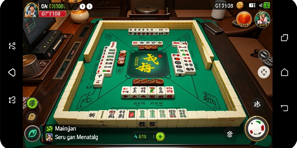 Screenshot gameplay GT108 yang menampilkan aksi seru permainan Mahjong.