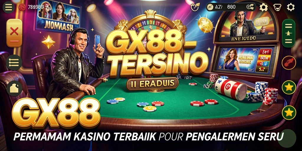 Tampilan menarik dari gameplay Kasino di GX88.