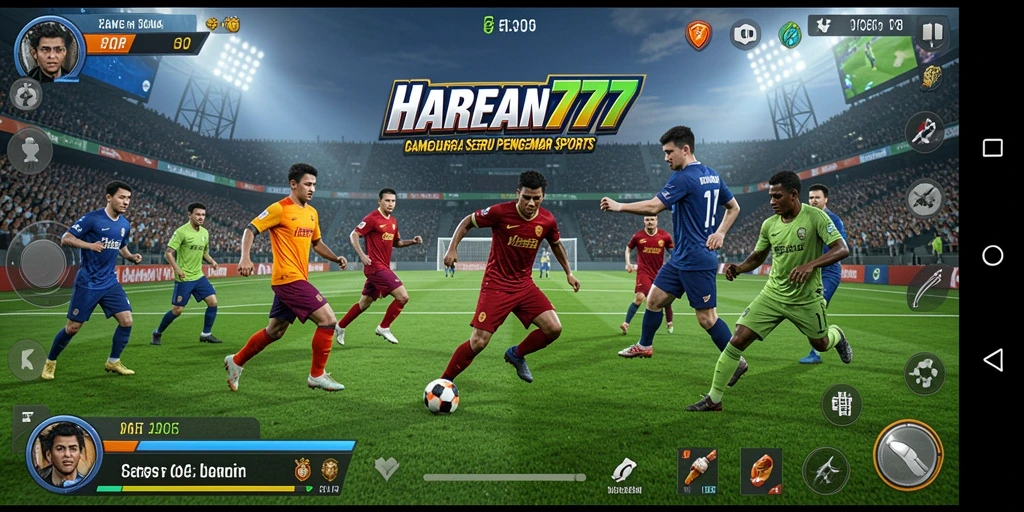 Tampilan gameplay seru dari HARAPAN777 yang menampilkan aksi olahraga.
