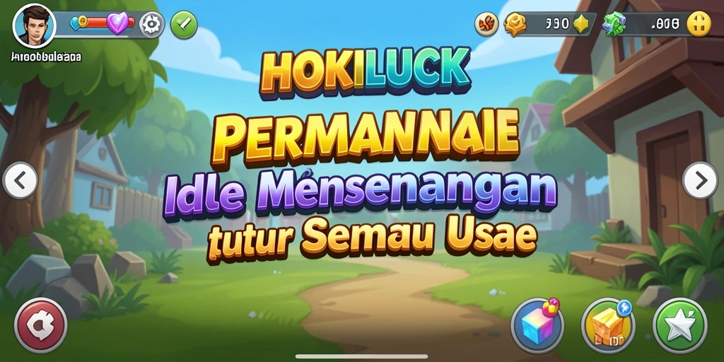 Tampilan permainan HOKILUCK yang menarik dengan mekanisme Idle.