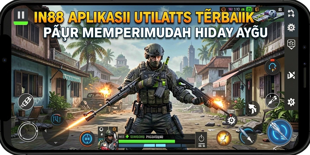 Screenshot IN88 menunjukkan antarmuka yang intuitif dan penggunaan alat utilitas.