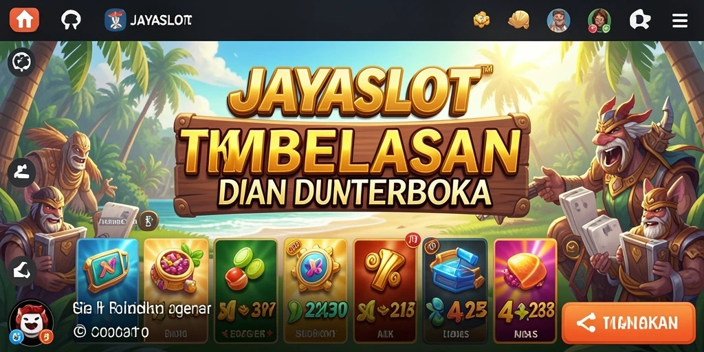 Tampilan gameplay <strong>JAYASLOT</strong> dengan berbagai aktivitas eksplorasi dunia terbuka.