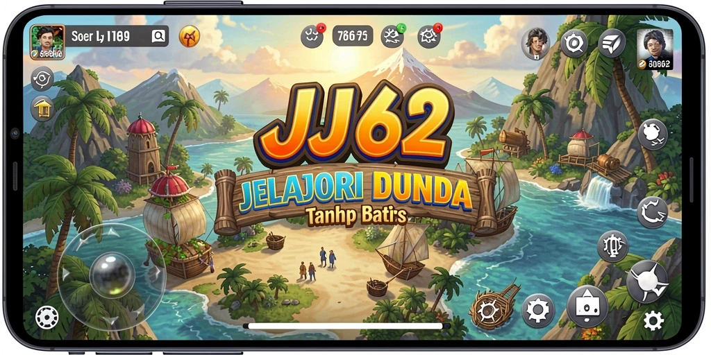 Tangkapan layar gameplay <strong>JJ62</strong> menunjukkan eksplorasi yang mendebarkan di dunia terbuka.