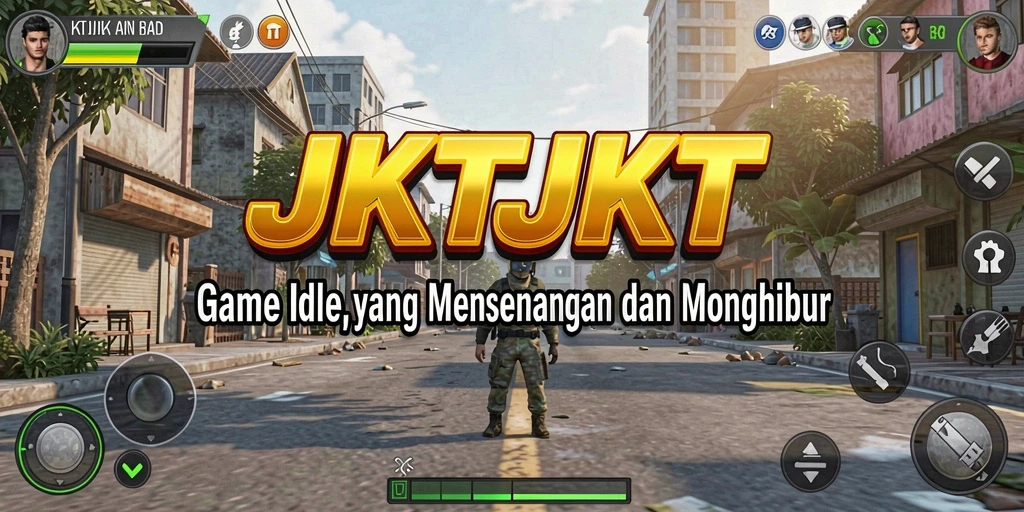 Tampilan utama gameplay JKTJKT yang menarik dan dinamis.