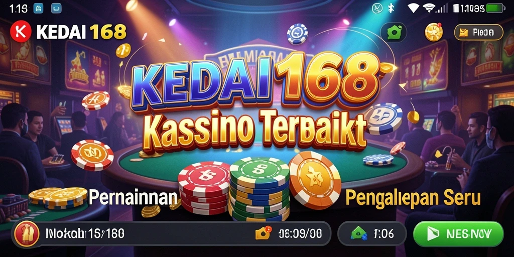 Screenshot KEDAI168 menampilkan gameplay Kasino yang menarik dan interaktif.