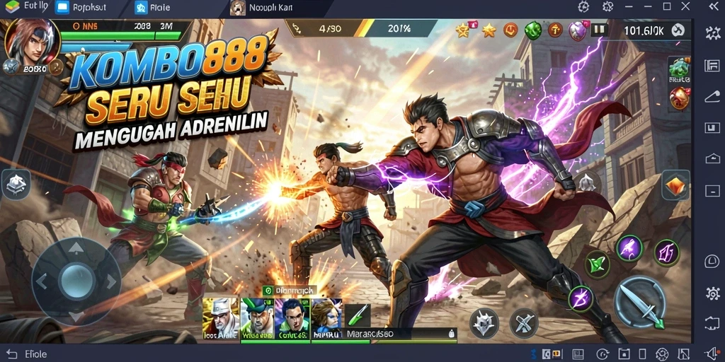 Gameplay menarik <strong>KOMBO88</strong> dengan pertarungan seru dan grafis memukau.