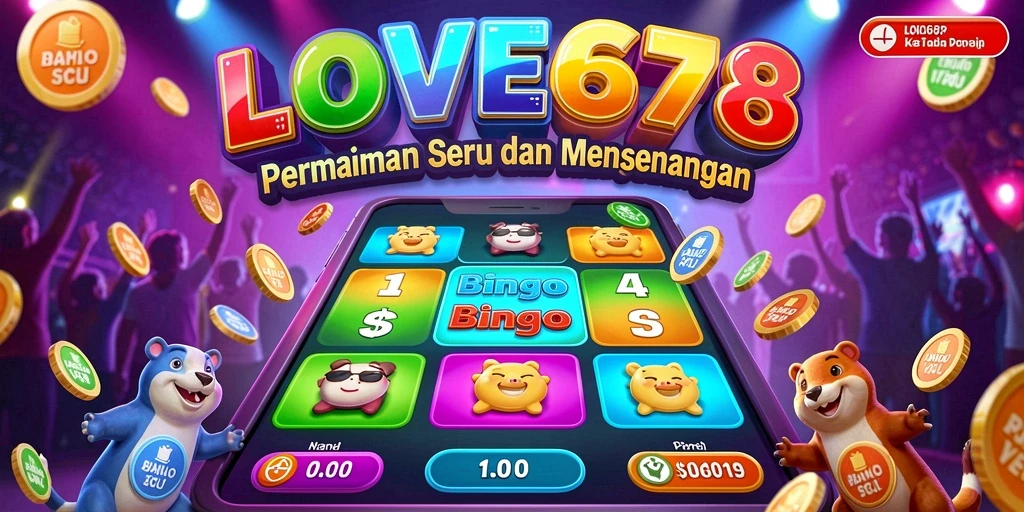 Tangkapan layar utama <strong>LOVE678</strong> menampilkan gameplay Bingo yang seru.