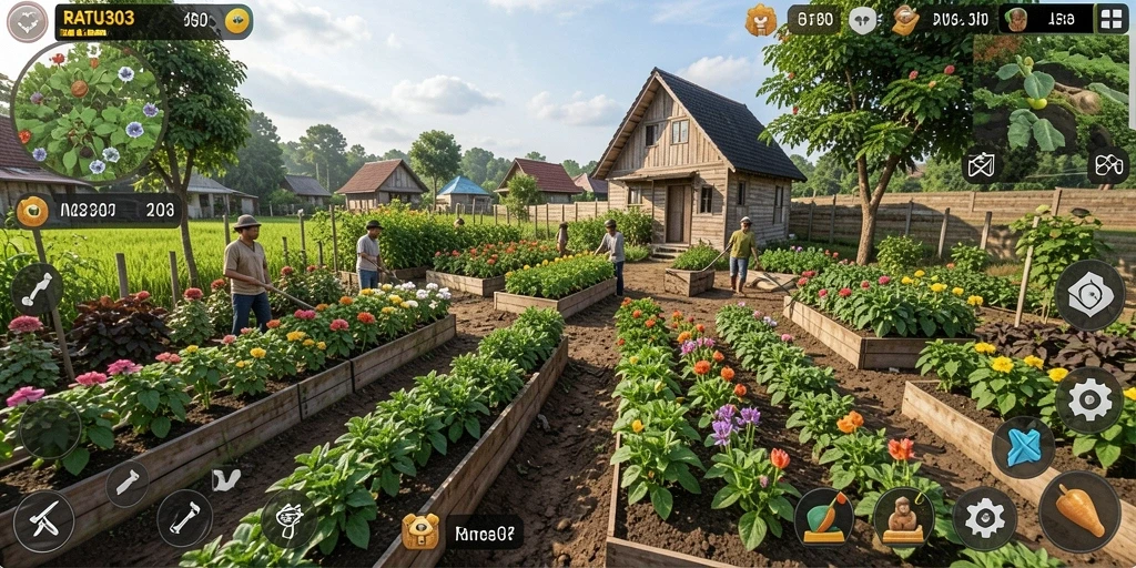 Tampilan gameplay menarik dari game Farming RATU303
