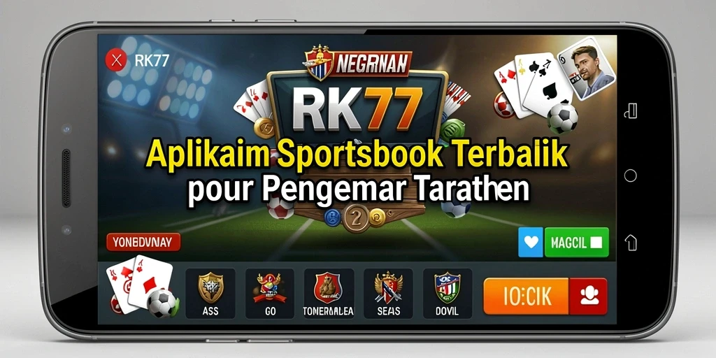 Screenshot RK77 menampilkan antarmuka taruhan olahraga yang dinamis.