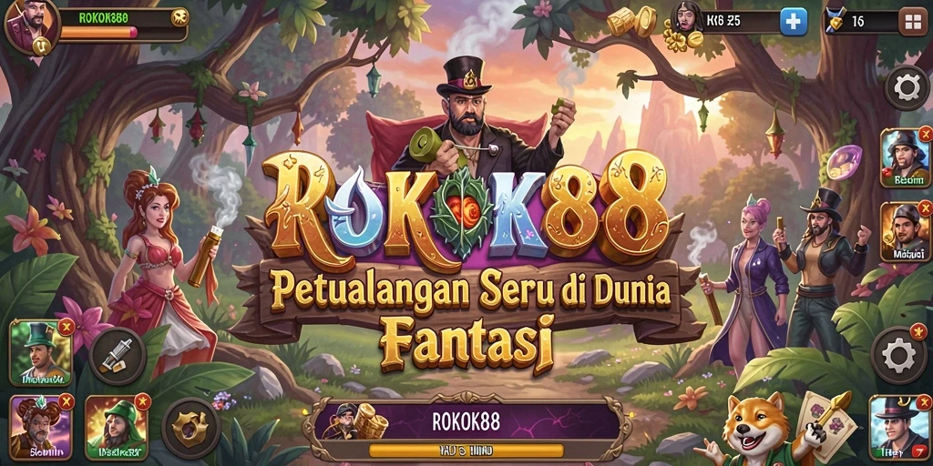 Screenshot gameplay ROKOK88 yang menampilkan petualangan epik.