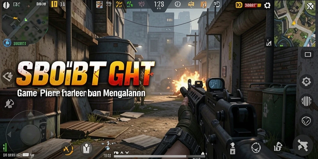 Screenshot gameplay SBOBET menampilkan aksi tembak-menembak yang mendebarkan.