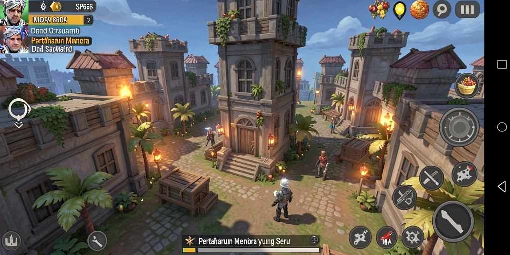 Tampilan permainan SP666 yang menegangkan dan strategis dalam Tower Defense.