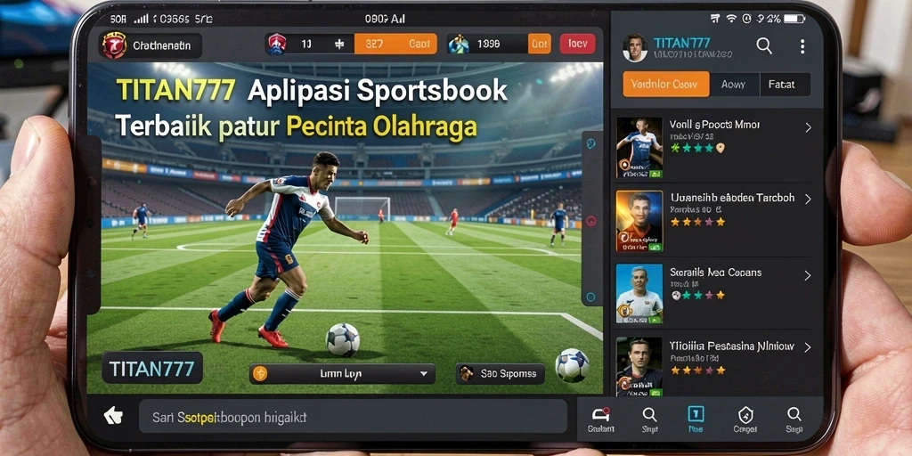 Screenshot utama TITAN777 menampilkan pengalaman taruhan olahraga yang seru.